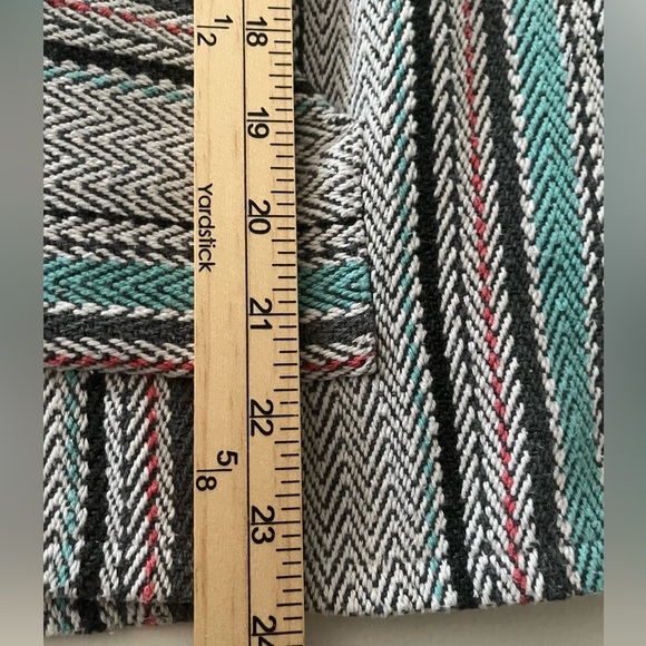 Señor López Pullover Hoodie Poncho Women’s S Striped Long Sleeve Top with Hood - Picture 11 of 12